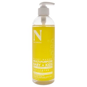 Dr. Natural Multi-Purpose Baby Plus Kids Soap - Body Wash and Baby Shampoo - Gentle Baby Soap with Shea Butter - Newborn Safe - Unscented - 16 oz - 1 of 1