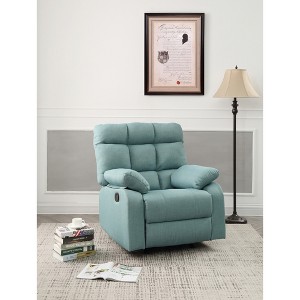 Fabric Recliner Chair with Padded Arms - 1 of 4
