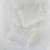 Gracie Mills Delores 3 Piece Embroidered Faux Fur Coverlet Set - Full/Queen - Ivory - 3 of 4