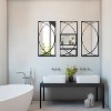LuxenHome 3-Piece Black Metal Rectangular Wall Mirror Set - 2 of 4
