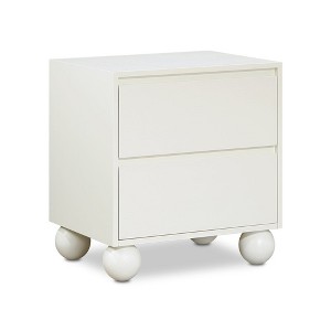 Meridian Furniture,Kent Cream Nightstand - 1 of 4