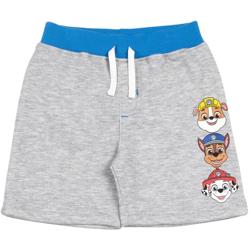 Paw Patrol Rubble Marshall Chase Fleece 2 Pack Shorts Set Toddler , 2 of 8