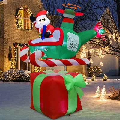 Paaaawaters Juegoal Christmas Inflatables Outdoor Decorations, 12FT Long Inflatable Xmas Santa Claus