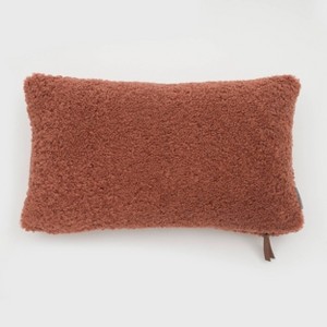 Oversize Teddy Faux Shearling Lux Throw Pillow - Evergrace - 1 of 4