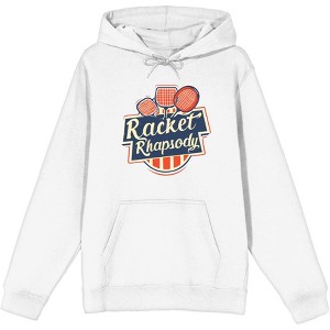 Padel Tennis "Racket Rhapsody" Adult Long Sleeve Hoodie - 1 of 2