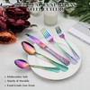 40-Piece Flatware Set for 8, Stainless Steel Retro Silverware with Vintage Baroque Design, Mirror Finish, Dishwasher Safe - 4 of 4