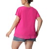 Agnes Orinda Women's Plus Size V Neck Short Flare Sleeve Double Layers Chiffon Casual Summer Blouses - 4 of 4