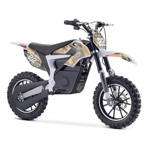MotoTec 36v 500w Demon Electric Dirt Bike Lithium White - 1 of 4