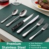 Itopfox 49-Piece Stainless Steel Silverware Set with Cutlery Organizer, Service for 8 with Steak Knives and Kitchen Utensils - 3 of 4