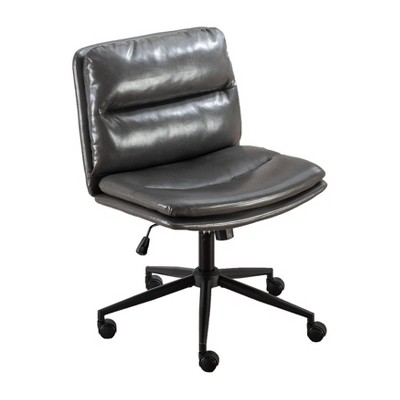NicBex Adjustable Height Home Office Desk Chairs with Universal Wheels for Home Office Work Study,Wide Seat/Vanity Chair