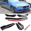 Front Bumper Lip Spoiler And Side Skirt Splitter Kit, Sturdy ABS Side Skirts Lip, Chin Spoiler Diffuser Protector, Front Bumper Lip Body Kit - 2 of 4