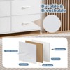SKRAN 9-Drawer Dresser, Fabric Storage Tower For Bedroom, Closet, Tall Chest Organizer Unit With Fabric Bins, Steel Frame, Wood Top,Pull Handle - 4 of 4