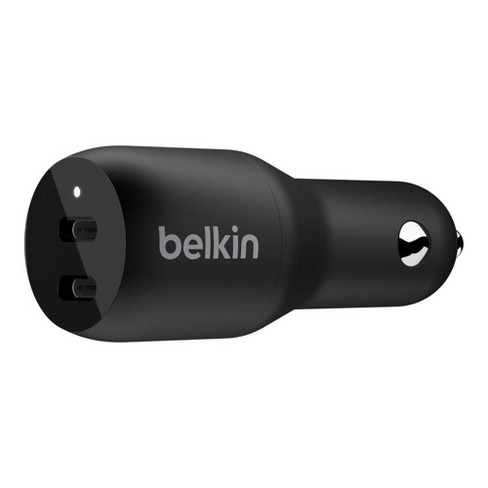Belkin 2a/36w 2-port Usb-c Car Charger - Black : Target