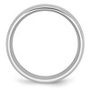 Black Bow Jewelry 8mm Cobalt & Sterling Silver Inlay Satin Flat Beveled Edge Band - 2 of 4