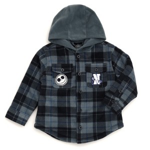 Disney Nightmare Before Christmas Flannel Shacket - 1 of 4