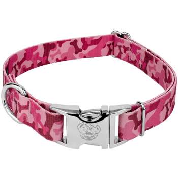 Country Brook Petz Premium Pink Bone Camo Dog Collar