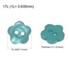 Unique Bargains Resin 2-Hole Craft Replacement Flower Sewing Buttons 150 Pcs - 2 of 4