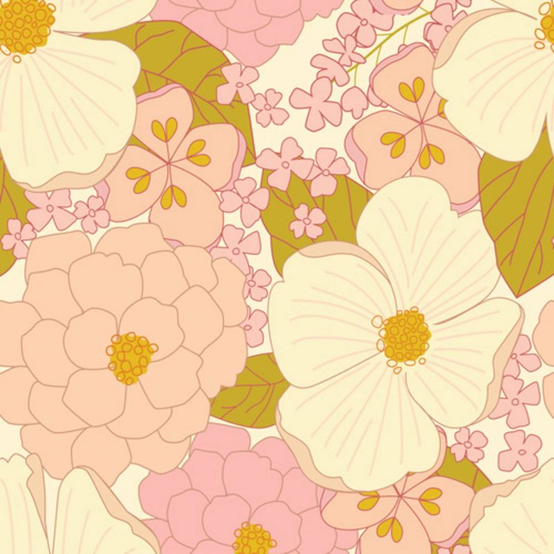 Eyestigmatic Design Pastel Vintage Floral Shower Curtain Cream - Deny Designs, 4 of 5