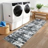 Modern Abstract Printed Carpet, Machine Washable, Soft Foldable, Non-Slip Backing - 4 of 4