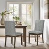 510 Design Set of 2 Everly Upholstered Channel Back Dining Chairs - 2 of 4