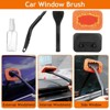 Aoibox Windshield Cleaner Tool, Car Detailing Kit with Interior and Exterior Detail Brushes, Auto Supplies & Accessories for Men and Women - 2 of 4