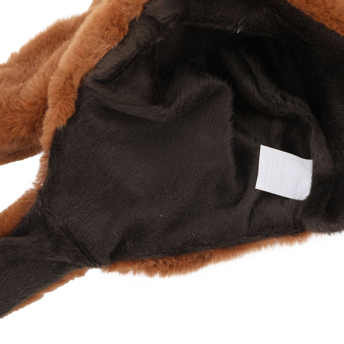 Sloth Face Youth Brown Hat With 3D Moveable Arms - thumbnail 3