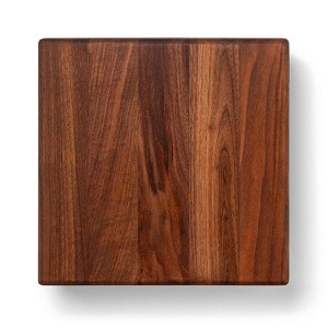 John Boos Cutting Board for Kitchen, 1.5 Inches Thick Edge Grain Square Boos Chopping Block with Wooden Bun Feet - 1 of 4
