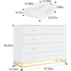 8-Drawer Large Dresser for Bedroom-Wood TV Stand & Wide Storage Chest,Multi-Scene Organizer for Closet - 2 of 4