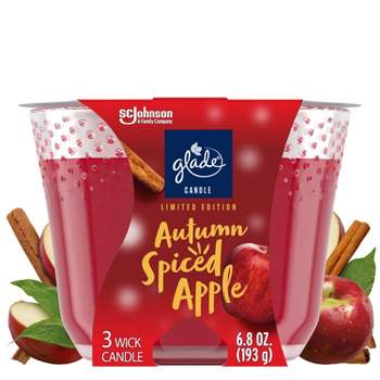 3-Wick Glade Large Candle - Autumn Spiced Apple - 6.8oz