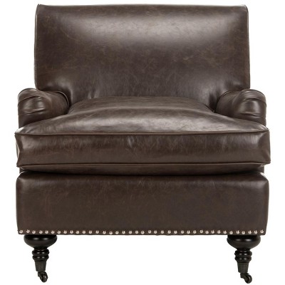 Safavieh chloe brown club shop chair