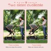 3-in-1 Reversible Baby Stroller, High Landscape Foldable Pushchair with Adjustable Backrest, Canopy & Foot Cover - 4 of 4