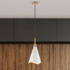 Nuvo Lighting Tango 1 - Light Pendant in  Matte White/Burnished Brass - 2 of 4