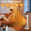 Karl Home 1500-Watt 24 in. Electric Tower Space Heater with WIFI and Remote Control - 4 of 4