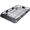 Metal Roof Cargo Basket Car Roof Rack, Top Mount Roof Rack Black Steel 64 Inch - 3 of 4