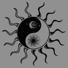 Women's Lost Gods Cosmic Moon Yang Racerback Tank Top - 2 of 4