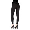 Memoi Women's Faux Denim Ponte Leggings - 2 of 4