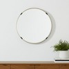 HomeRoots 24" Gold And Black Metal Round Framed Accent Mirror - 2 of 4