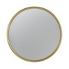 D11" Gold Round Mirror, Circle Mirror with Iron Frame for Living Room Bedroom Vanity Entryway Hallway - 4 of 4