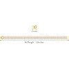 14K Gold Plated Tennis Bracelet for Women – Classic CZ Link Design, Fits 6.0"–7.2" Wrists – Stylish Sparkling Jewelry Gift - 2 of 4