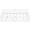Sapphtopaz Bed Frame Pine Wood Floor Bed with Safety Guardrails and Door for Kids Apartment Space Saver Bedroom Furniture, Easy Assembly - 2 of 4
