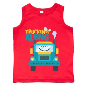 The Juniper Shop SmileyWorld Trucking Along Toddler Tank - 1 of 4