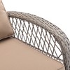 KTMBDW Patio Wicker Chairs Swivel Rocker - Outdoor Swivel Rocking Chairs Set of 2 with Rattan Side Table, 3 Piece Patio Sets for Porch Pool - 3 of 4