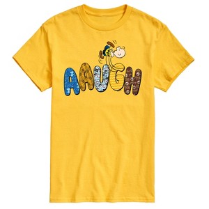 Men's - Peanuts - Aaugh Pattern Charlie Brown Short Sleeve Graphic T-Shirt - 1 of 4