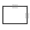 Amanti Art Jet Black Framed Dry Erase Magnetic Board - 3 of 4