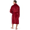 PAVILIA Mens Soft Robe, Plush Warm Bathrobe for Men, Long Spa Fleece Flannel with Shawl Collar, Pockets, Trim Piping - 3 of 4