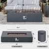 42/56 inch Outdoor Magnesium Oxide Fire Pit Table Propane for Outside Patio with Tank Cover - 3 of 4