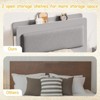 GustoWave Twin Bed Frame, with 2-Tier Storage Headboard and 2 Drawers - 3 of 4