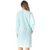 Just Love Womens Long Sleeve Cotton Nightgown - V-Neck PJ Sleepwear with Lace Trim - 3 of 3