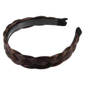 Unique Bargains Women's Synthetic Hair Braided Headband 1 Piece - 1 of 4