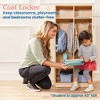 ECR4Kids 2-Section Coat Locker with Bench, 1 - 3 of 4